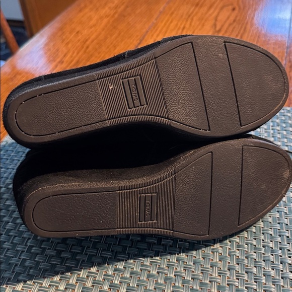 Toms Dessert Wedge Suede Black Booties Size 10 - Picture 7 of 7